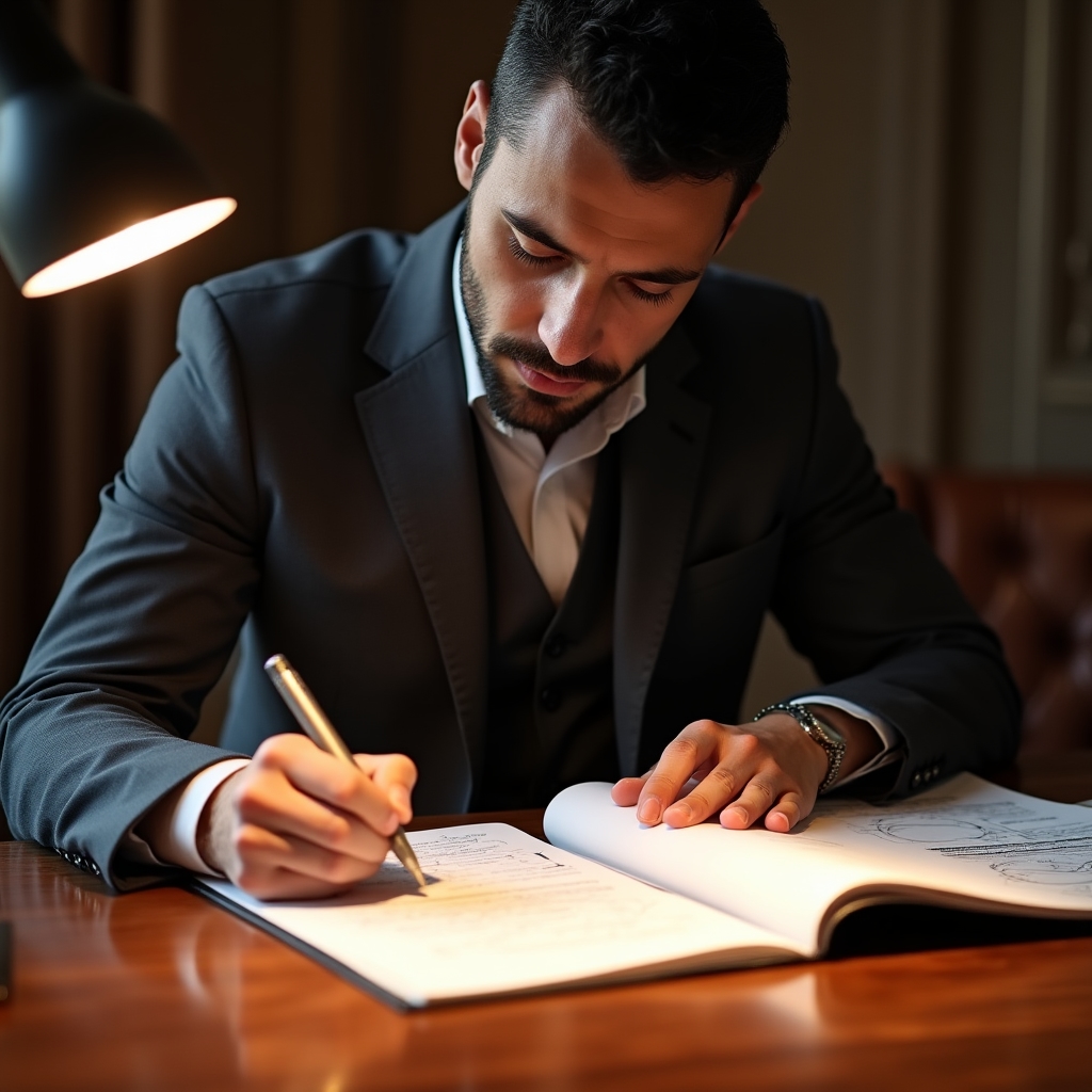 Workshop on economic protection concepts with participants reviewing educational materials in a professional setting