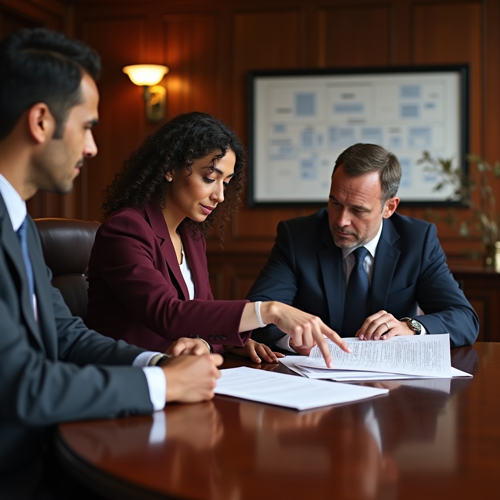 Small business owners from the Argentine sports sector in a professional meeting discussing financial education concepts
